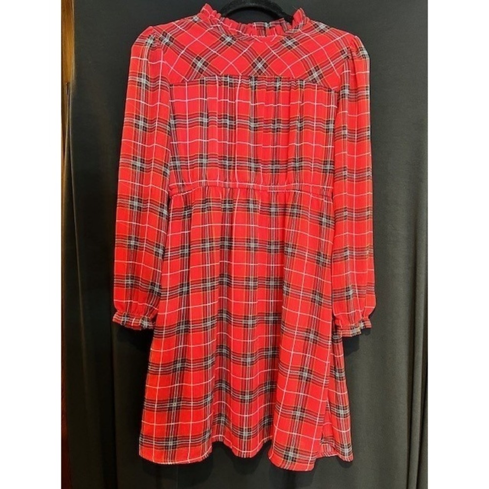 Juniors Red Plaid Wonder Nation Dress Size 18‎